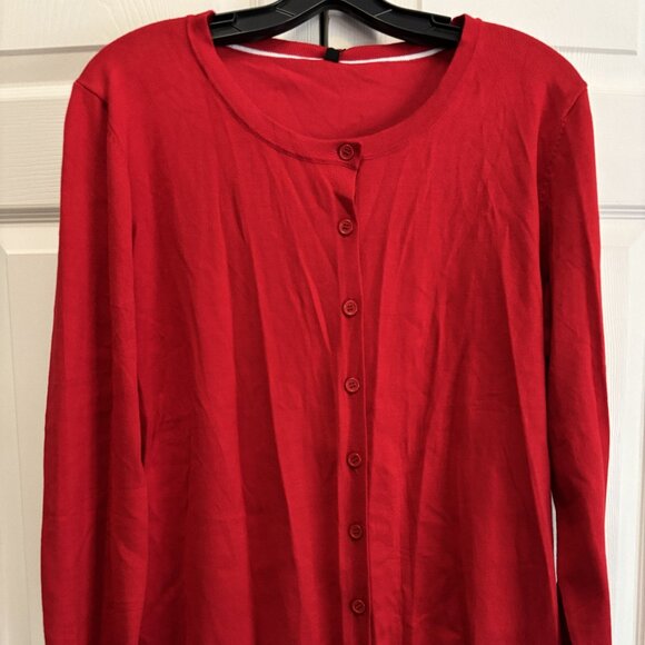 a. jesdani Sweaters - NWT Women's Red Button Front Sweater.  Size X-Large Free Shipping